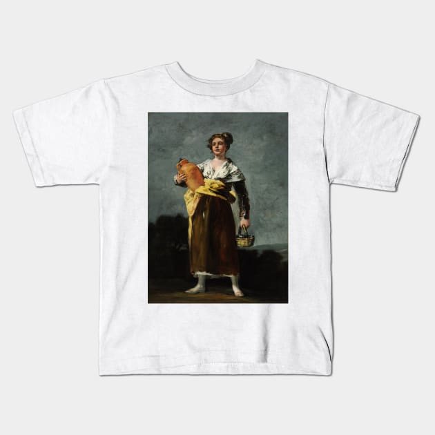 The Water Carrier by Francisco Goya Kids T-Shirt by Classic Art Stall